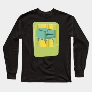 Mid Century Mod -- Mod Furniture Design -- Boxy Club Armchair Chair Long Sleeve T-Shirt